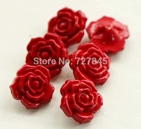10pcs/lot Beautiful red rose desin buttons Scrapbooking button for DIY Garment accessories (KK-1411) 2
