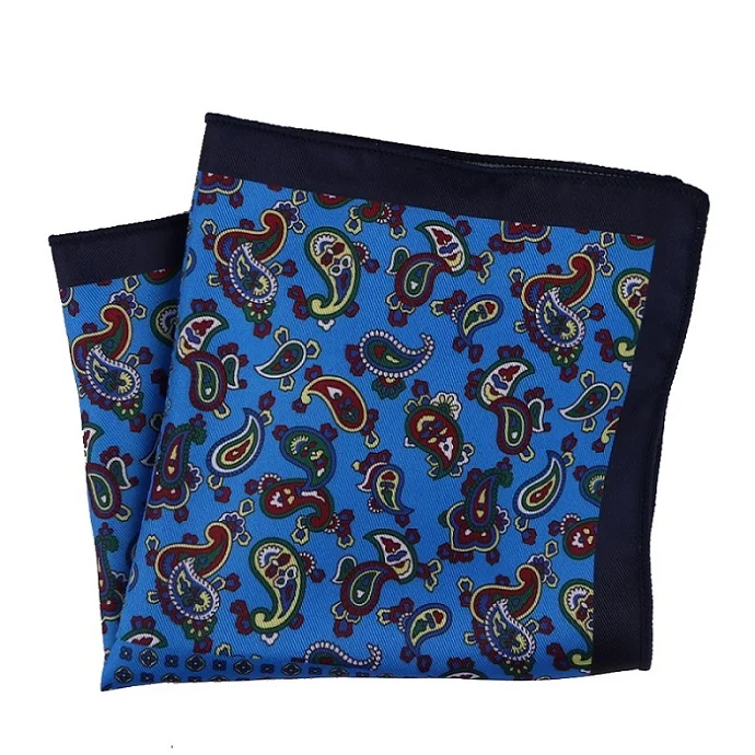MPK-140pocket square Портной Смит стиль Hankies Яркие Красочные Пейсли карманные квадратные винтажные Платки Шарфы мужские карманные модные аксессуары - Цвет: MPK-140pocket square
