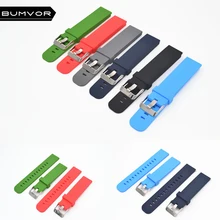  Quick Install Watch Strap 18mm/20mm/22mm for Motorola Moto 360 2 Gen 46mm Samsung Gear2  Silicone Rubber Band Bracelet