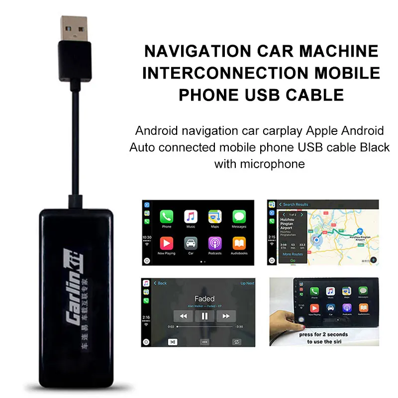 

USB Link Apple CarPlay Dongle Smart 5V Carlinkit Car Android Navigation Player GPS Wireless Carplay TV Mirror Link Android Auto