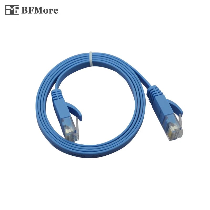 

BFMore 5m/10m/20m/30m CAT6 Flat UTP Ethernet Network Cable RJ45 Patch LAN Cord for IP Camera