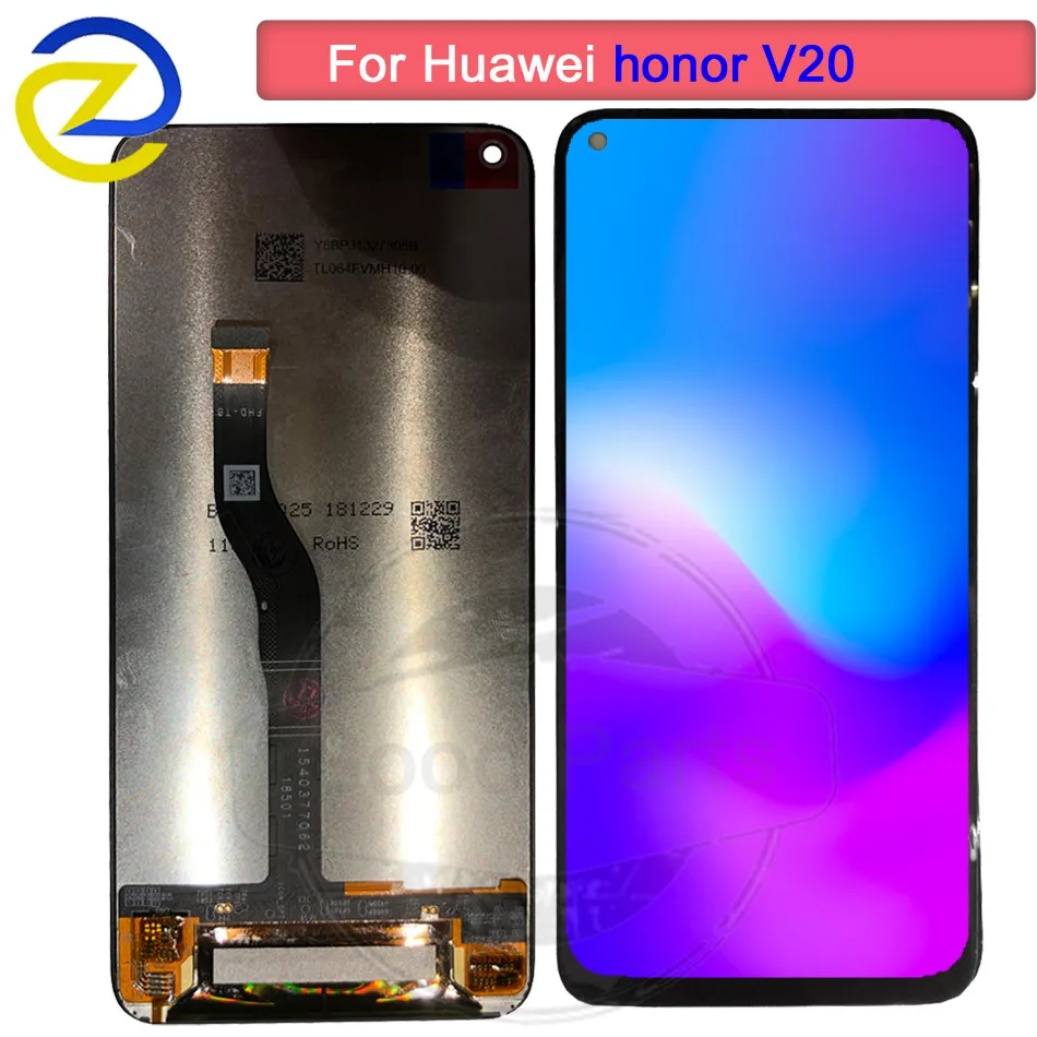 

6.4"Original LCD For Huawei Honor View 20 LCD Display Touch Screen+Frame Digitizer Assembly For Honor V20 PCT-AL10 PCT-L29 Parts