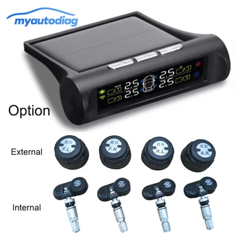 

2018 Promotion! Solar Power TPMS Car Tyre Pressure Monitoring System Digital LCD Display Auto Tire Security Alarm