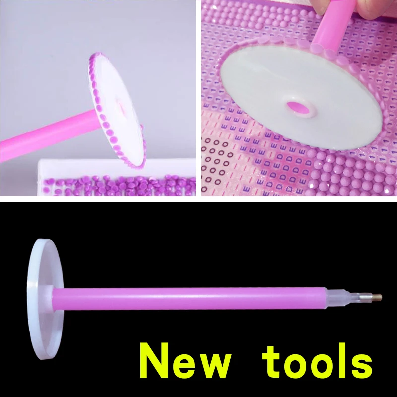 

New Offer Full Square Round Daimond Painting Pen Useful Wheel Diamond Painting Tools Point Pen DIY Crystal Picking Up Wheels
