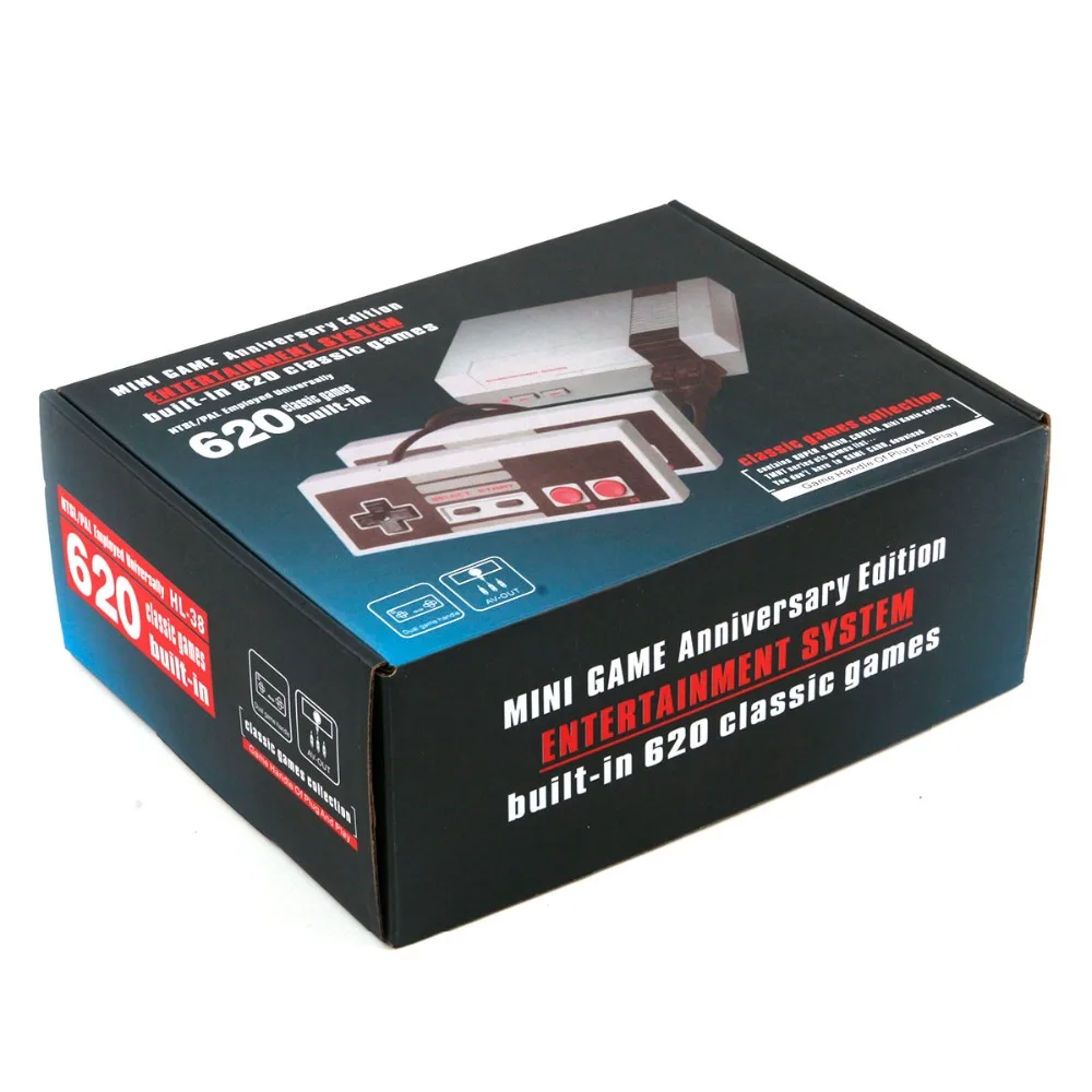 Новая Мини ТВ игровая консоль 8 бит Ретро видео игровая консоль встроенные 620 игры Ручной игровой плеер лучший подарок