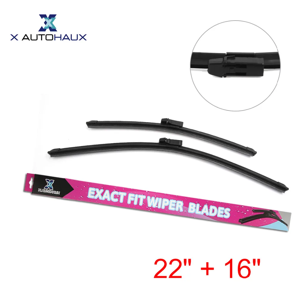 

X AUTOHAUX Wholesale 22" + 16" Exact Fit Front Car Auto Windshield Windscreen Wiper Blades For FORD ECOSPORT 2013 2014 2015 2016
