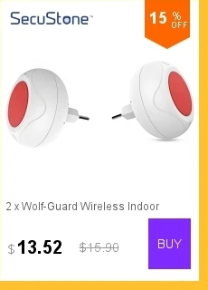 Wolf-Guard Wireless Home Security Добро пожаловать Self-Power Водонепроницаемый дверной звонок Светодиодный индикатор Несколько музыки 38 песен Регулируемая