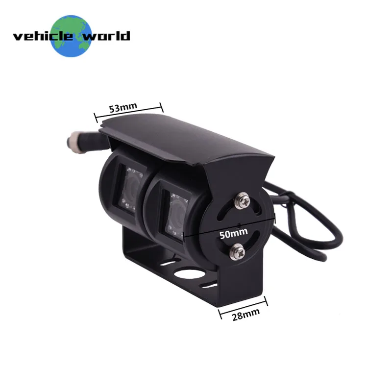 DC12V IP68 водонепроницаемый 1/3 ''cmos с двумя объективами Автомобильная камера