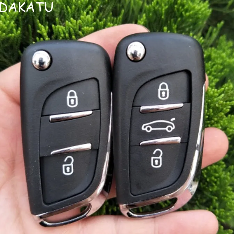 

DAKATU DS Modified Flip Folding Remote Key Shell 2/3 Button For Citroen C2 C3 C4L C5 C-triomphe Peugeot 307 308 408 va2 blade
