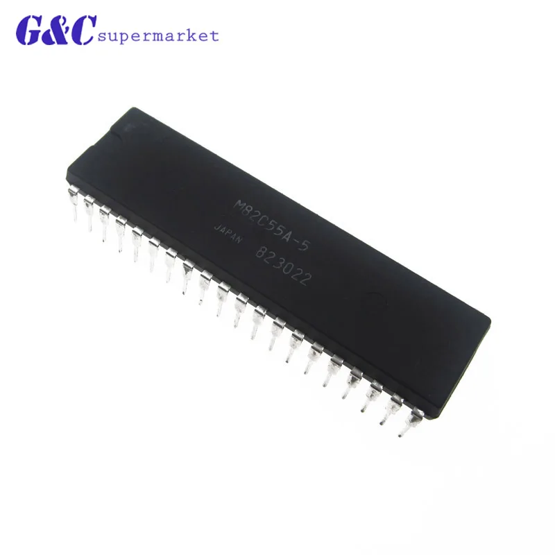 

1/5PCS M82C55A-5 M82C55 82C55A DIP40 CMOS Peripheral Interface Adapter IC
