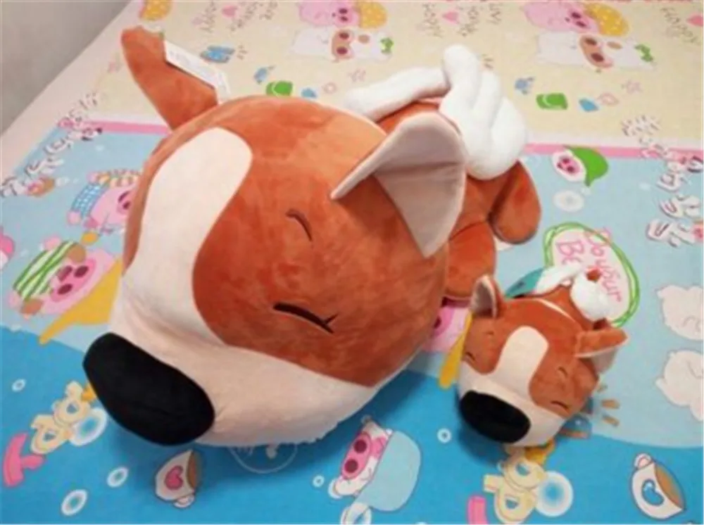 Fancytrader Cartoon Angel Dog Plush Doll Giant Stuffed Animal Dogs with Wings Toy Anime Pillow Gift for Kids 85cm 75cm 55cm 1