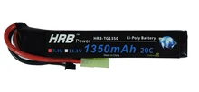 2017 Good Quality Lipo Battery HRB RC Lipo Battery 7.4V 1350mAh 25C 2S AKKU Battery Tamiya Connector For Mini Airsoft Gun Model