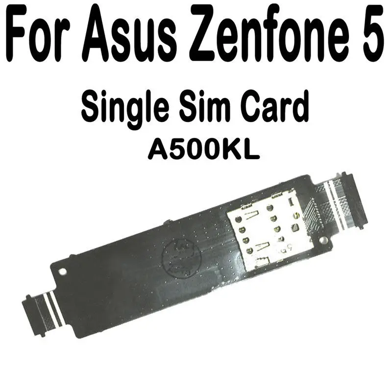 Гибкий кабель с одной/двумя sim-картами для ASUS Zenfone 5 A500CG A501CG T00J A500KL SD Card Reader Замена слота - Цвет: Single