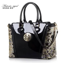 Antonio Ryan Marca Charol Mujeres Actual Bolso de Crossbody Bolsos de Mujer Princesa de Lujo Bolsas de Hombro Bolsa de Mensajero