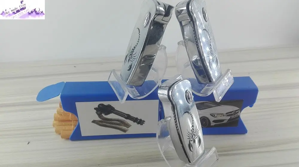 Smoking set,plastics cigarette box scorpion figure lighter novelty