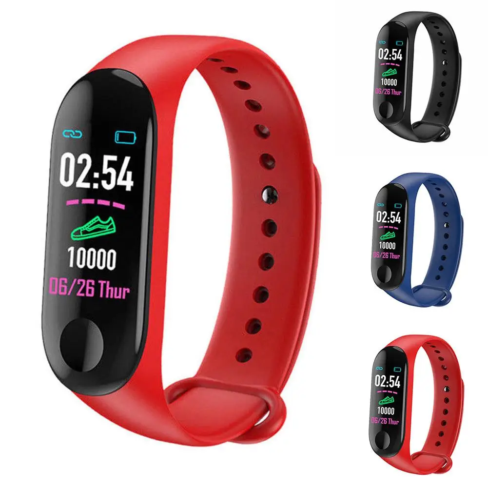 

New M3 Smart Wristband Bracelet Watch Heart Rate Monitor Blood Pressure Tracker