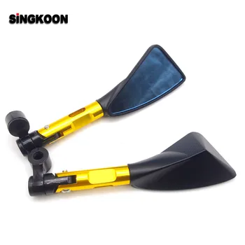 

Motorcycle Accessories 8 10mm Motorcycle Mirror RearView Mirrors Blue Glass FOR yamaha fzr 600 honda cb 750 zzr1400 vt 600 sh300