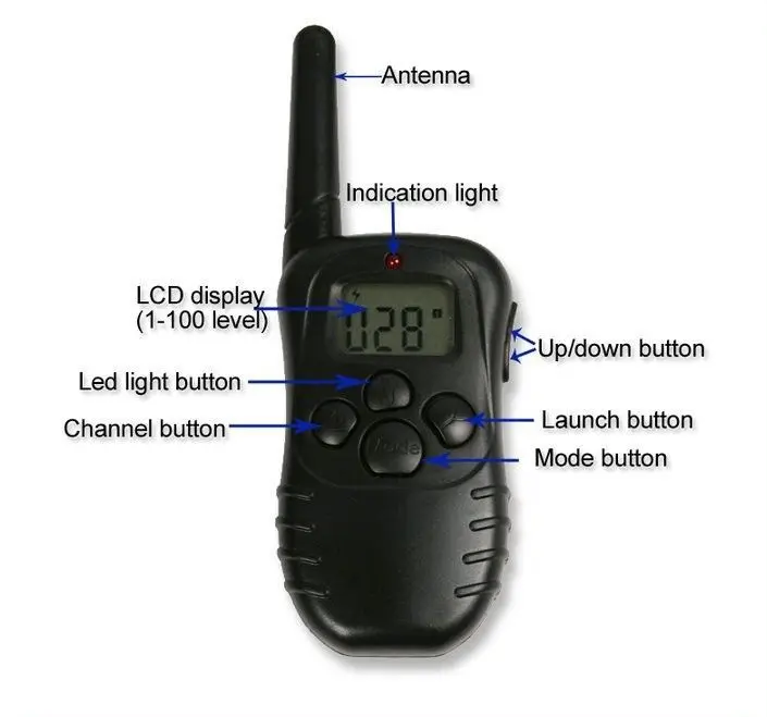 Ошейник для дрессировки собак 998D 300 м удаленный электрошоковый ошейник с ЖК
