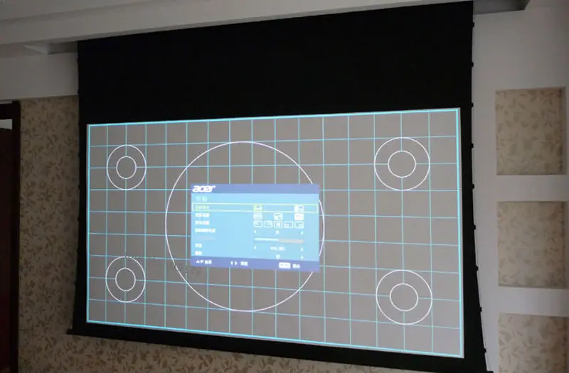 Tab натянутый автоматический проекционный экран 120 дюйма 2656x1494 мм с коэффициентом усиления 1,2 для проектора офисного домашнего кинотеатра