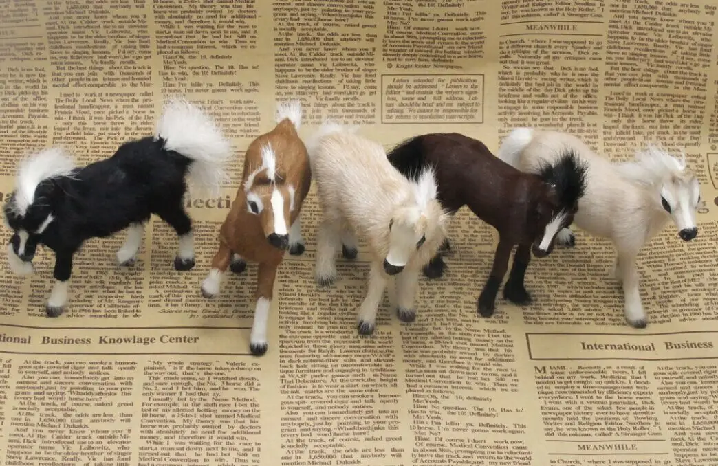 

Set doll dolls artificial horse model decoration child