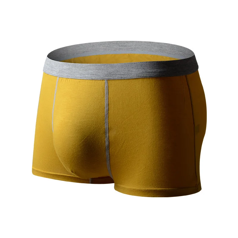 2018 Shorts Mens Underwear Soft Boxers Cotton Modal Boxer Men Solid Boxer Shorts Plus Size Boxers Mens Underwear (2)