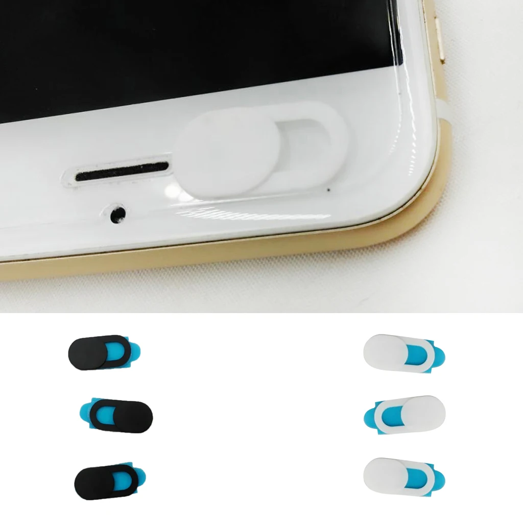 Pack of 3 Colour Webcam Cover Shutter Magnet Slider Camera Lens Privacy Sticker for Phone Laptop Universal Protection Cover
