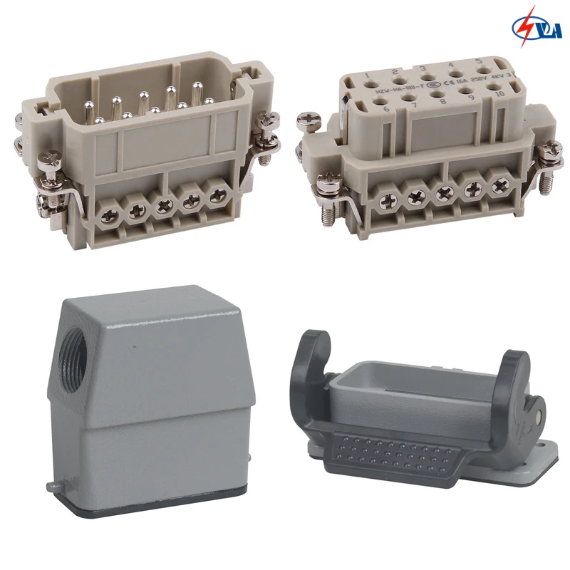 

HA-010 car styling 16A jack screw and plug Heavy Duty Connector 10 pins