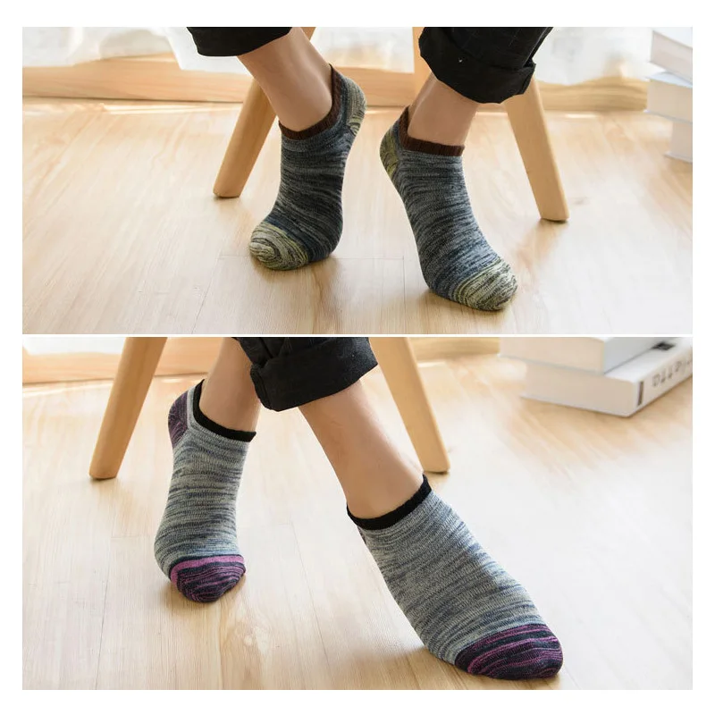 5 Pairs/Lot Happy Socks Men Harajuku Style Japanese Korea Socks Brand Design Cotton Casual Short Ankle Socks Male Hot Sale