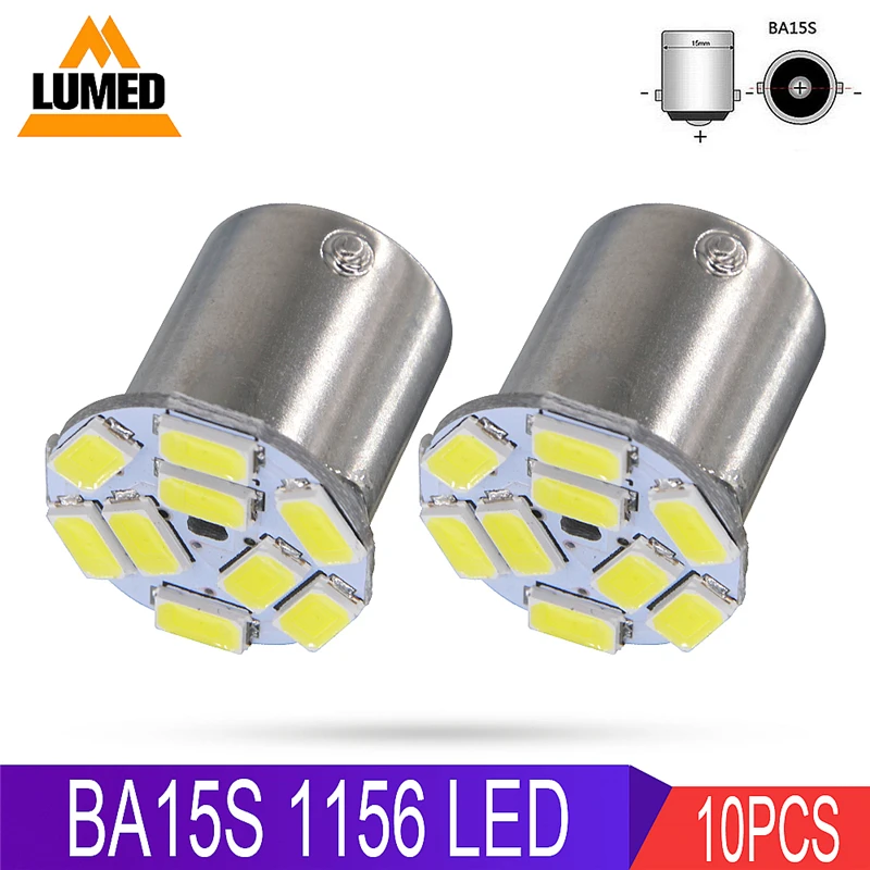 10x1156 BA15S P21W 9 Led 5630 Smd Автомобильная Хвостовая лампа тормозной светильник s обратная