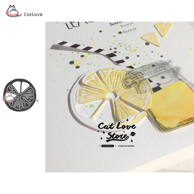 

Summer Lemon Circle Metal Cutting Dies Stencil For DIY Scrapbooking Paper Card Decorative Craft Dies Embossing Die Cuts New 2019