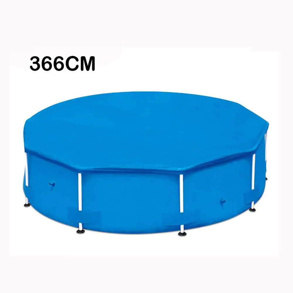

Round Swimming Pool Cover Folding Pool Cover for Ground Swimming Pools Inflatable Ground Cloth Swimming Pool Accessory