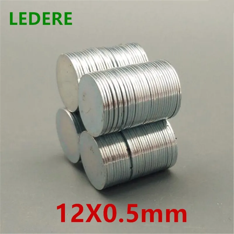 

100pcs 12*0.5 mm Strong Round Magnets Dia 12x0.5 Neodymium Magnet Rare Earth Magnet Thin slice Small magnet Mini Small