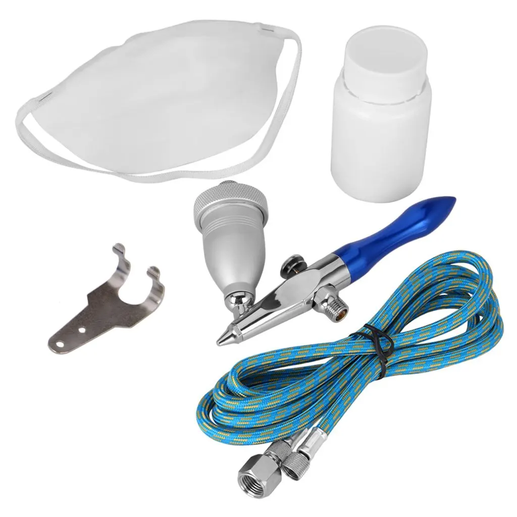 

AINY-Sandblaster Airbrush Gun Kit in carrying case complete with accessories can erase color errors, rust removal