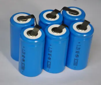 

20%OFF 6pcs/Lot Sub C sc size Ni-Mh nimh 1.2V rechargeable battery cell 2000mah with tab for power tools,vacuum cleaner