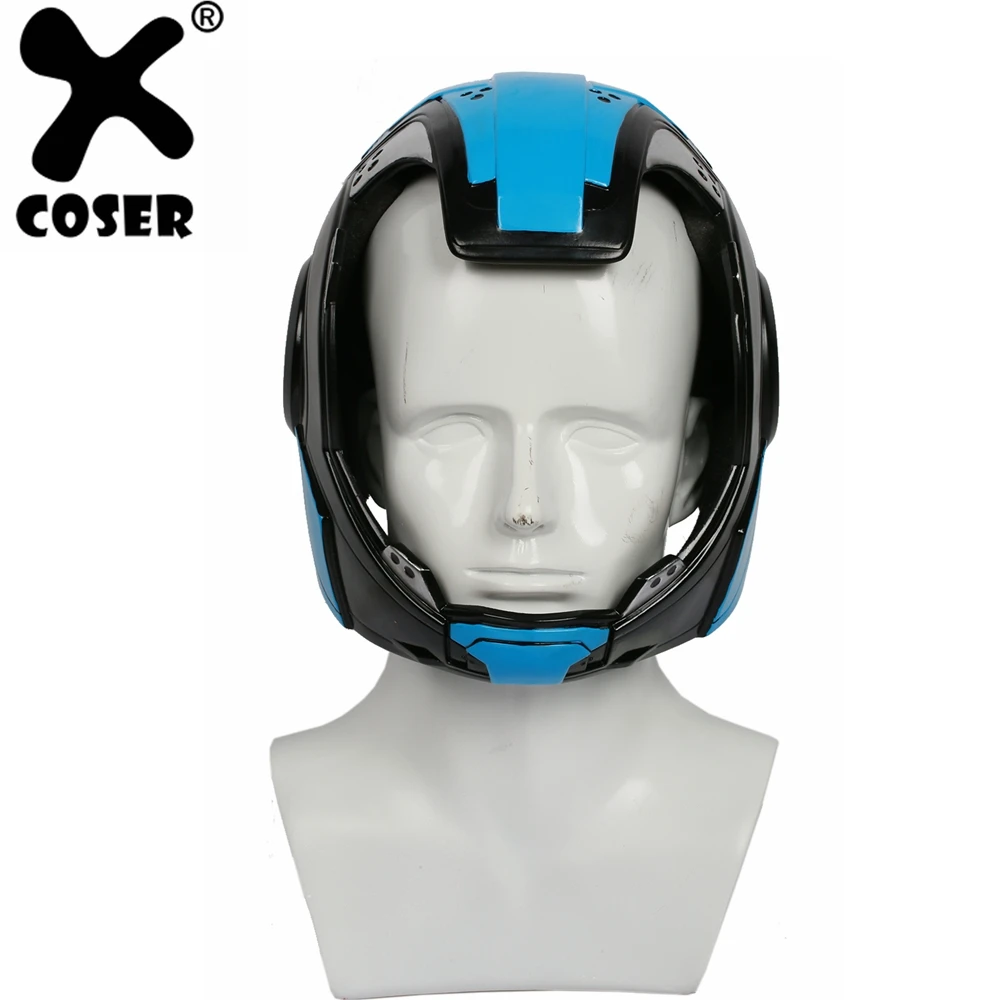 

XCOSER Pacific Rim: Uprising Pentecost Blue Painting Helmet Movie Cosplay Costume Props Halloween Cosplay Mask Top Quality