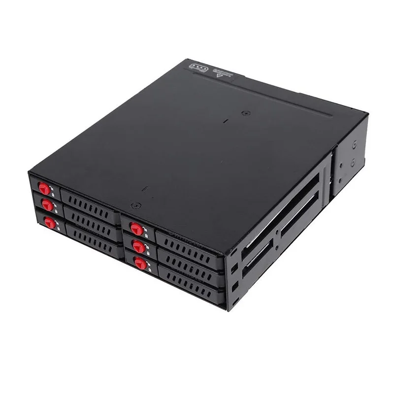 6 Bay жесткий диск корпус стойки хранения данных для хранения компьютера корпус сервера шасси 2,5 дюймов SATA SSD HDD Home Backup Mail