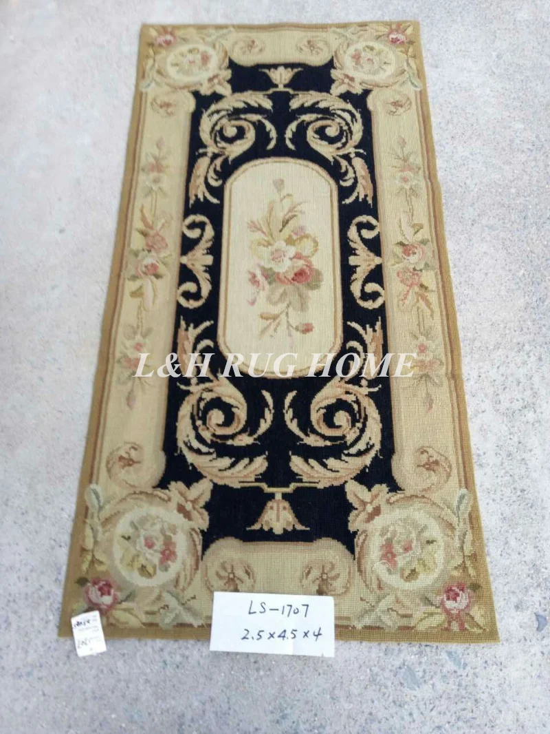 2,5 'x4. 5' шерстяной вышитый ковер новозеландская шерсть ковры ручной работы