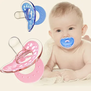 

Baby Pacifier Dummy Nipple Newborn Soother 3 Color Safety Silicone Non-Toxic Kid Teether Baby Accessories Stop Crying