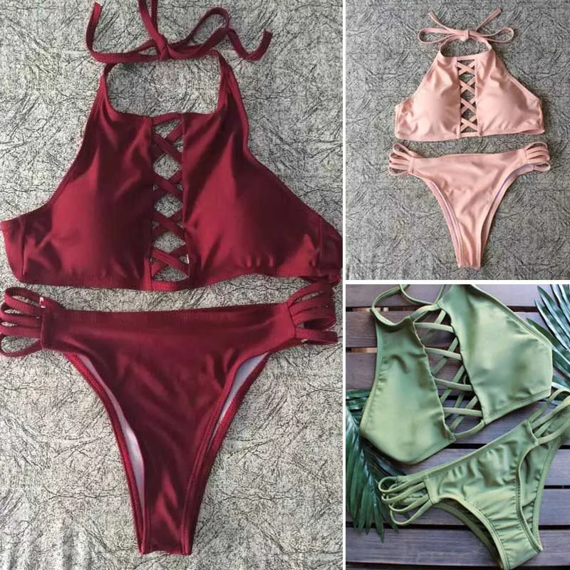 

Sexy Women Brazilian Push Up Bra Bandage Top Bikini Set Swimsuit Swimwear Bathing Suit Beach Wear shop XR-Hot