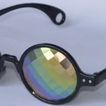 Черная оправа с squar Призма Калейдоскоп очки