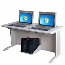 Студенческий компьютерный стол с откидной крышкой с 22 дюймовым монитором безопасности на заказ
