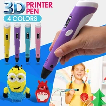 Bianyo Amélioré Version1.75mm ABS/PLA 3D Impression Stylo Avec Livraison Filament 3D Adaptateur Stylo Cadeau Créatif pour Enfants Imprimante stylos