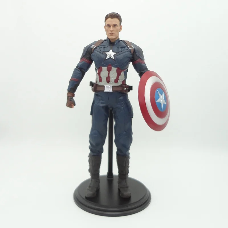 Фигурка Капитана Америки из фильма «Civil War», масштаб 1/6, окрашенная фигурка Капитана Америки, ПВХ фигурка, игрушка Brinquedos, аниме