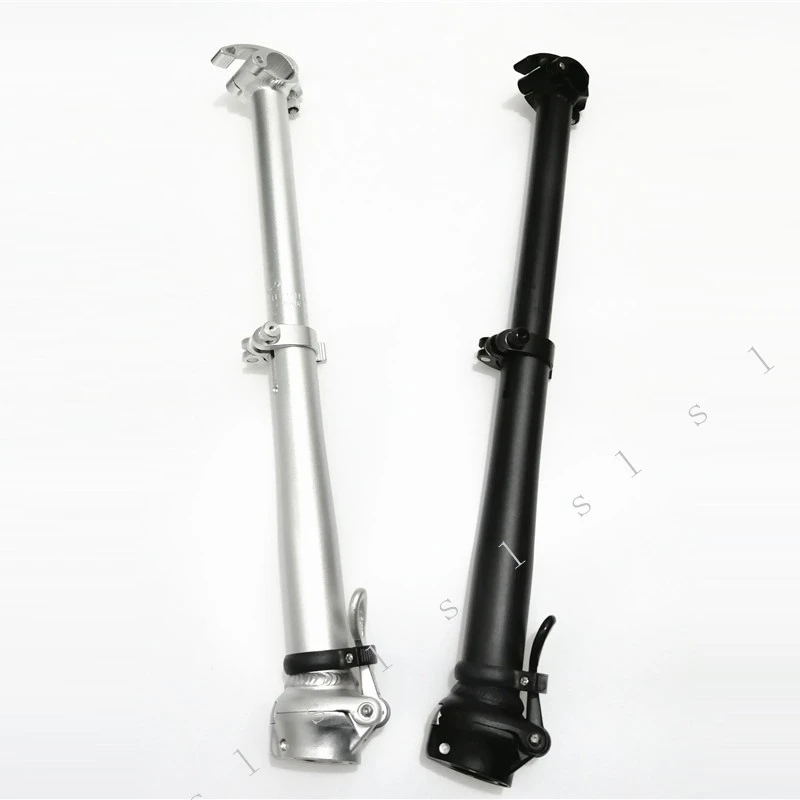 Color : Black QYA di alta qualit/à Elettrico Bicicletta pieghevole Stem 412 SP8 Folding Bike doppio senso telescopico manubrio 25,4 millimetri Forcella 28,6 millimetri Bike Parts robusto Materiale