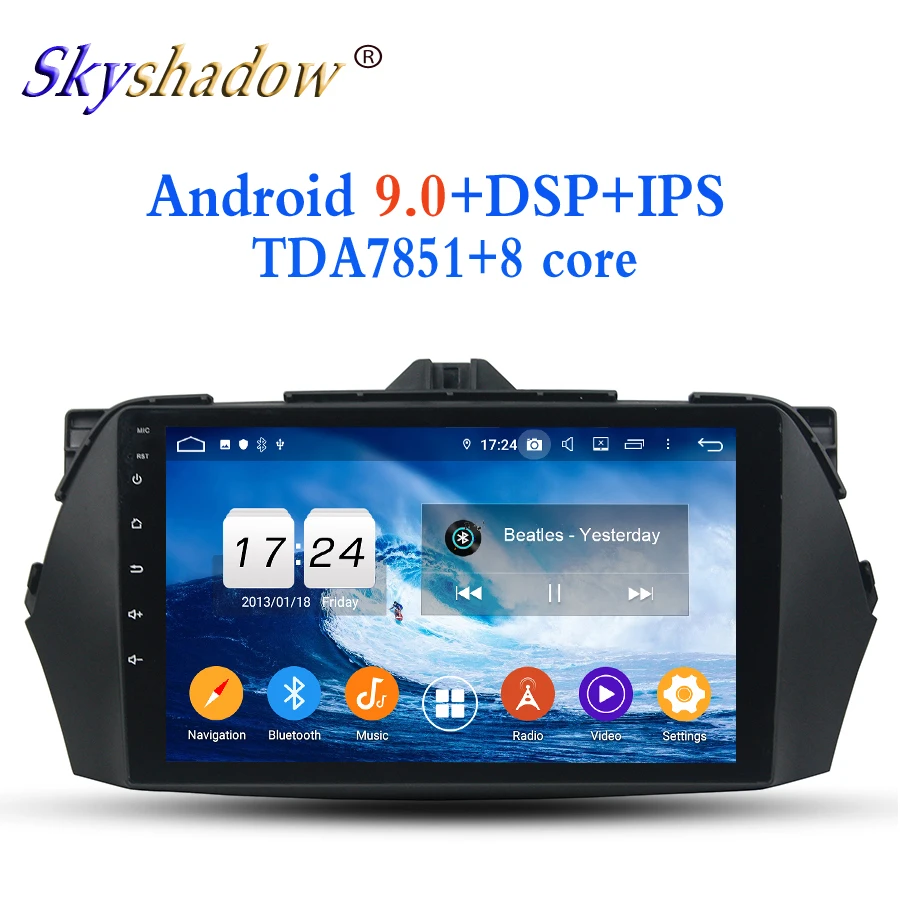 HD " 1DIN Android 9,0 4 Гб ram 8 core 32 ГБ для Suzuki ciaz 2013- автомобильный dvd-плеер gps карта RDS радио wifi BT 4,2 DVR камера ТВ