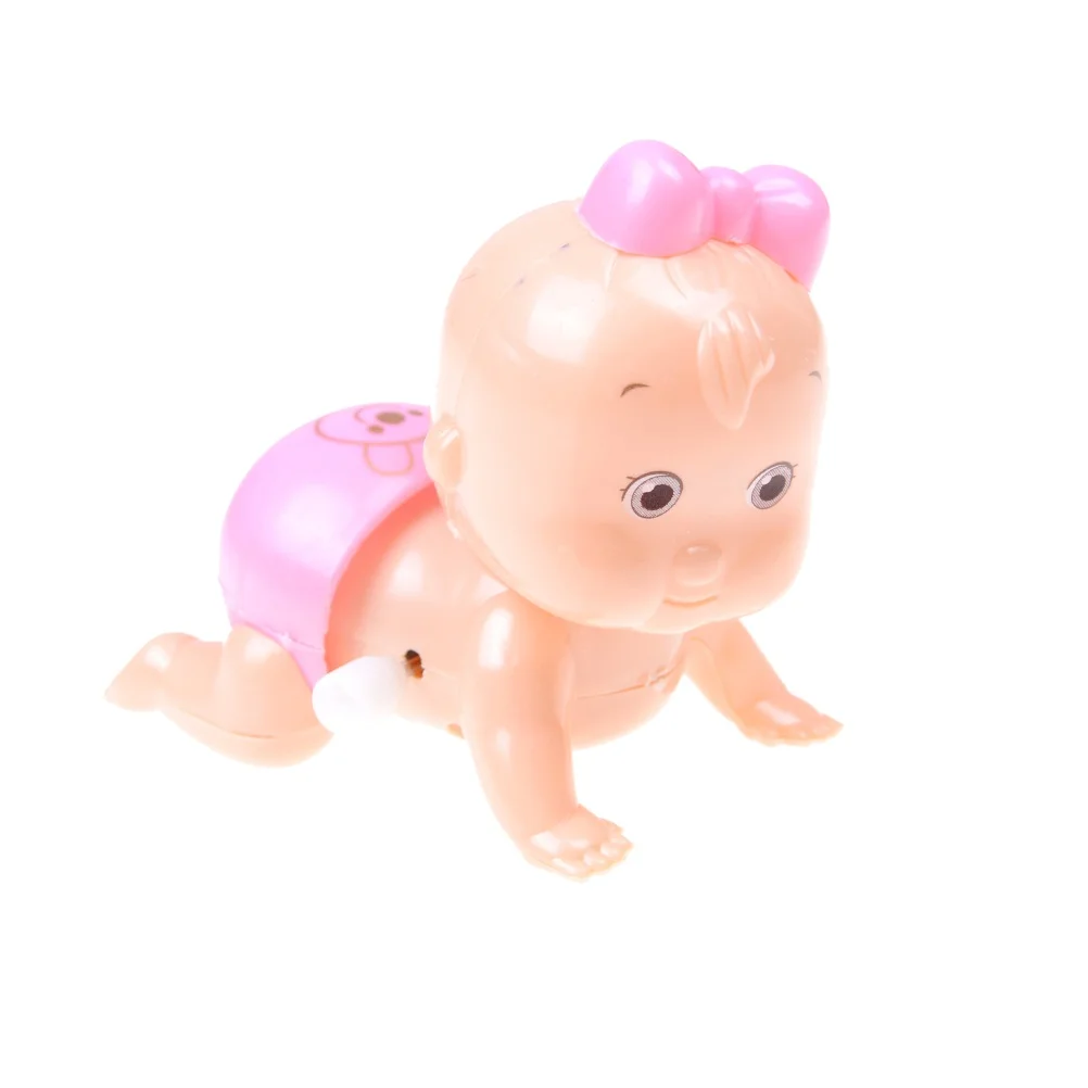 

1PCS Fun Newborn Early Educational Lovely brinquedos Random Color Mini Baby Shape Clockwork Spring Toy Wind-up Baby Toys Kids