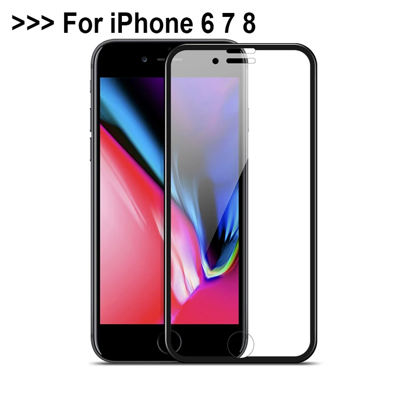 

3D Tempered Glass For iPhone 6 6s 7 8 Full Coverage Screen Protector Protective Film For iPhone 6 6s 7 8 Plus