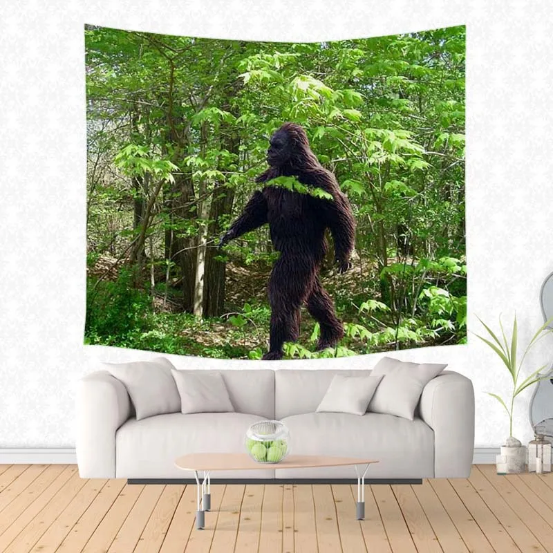 bigfoot-printed-tapestries-wall-hanging-customized-wall-decoration