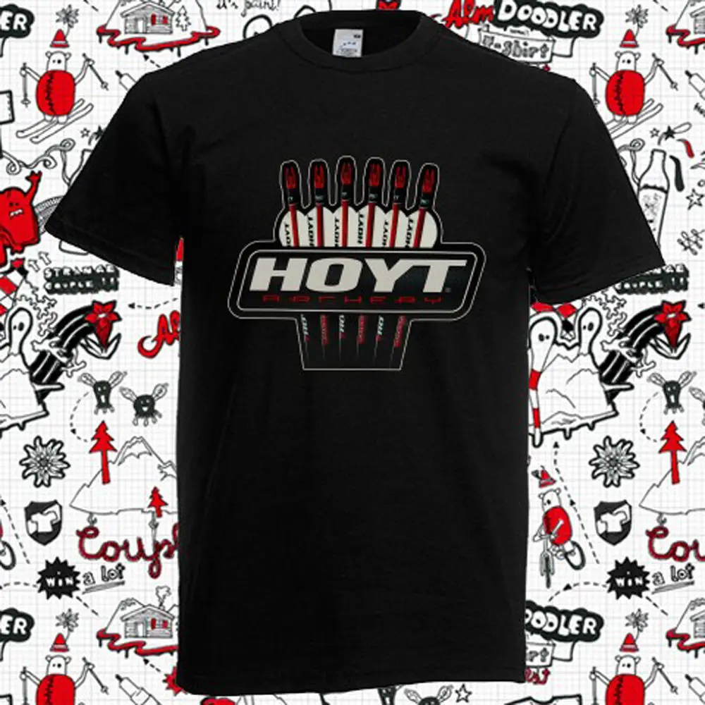 Hoyt Custom Black T-shirt USA Size Men/'s