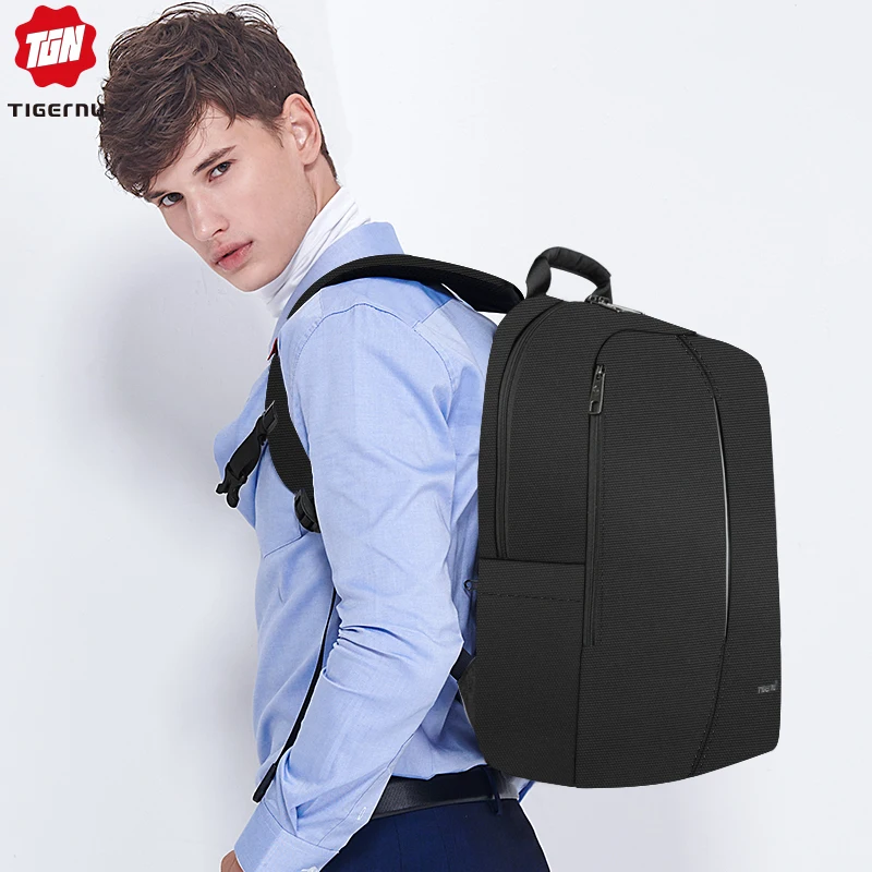 

Tigernu New ANTI FOULING Backpack Casual Water Resistant with USB Charging & Headphone Port Women's Backpack Bag Mochila Men